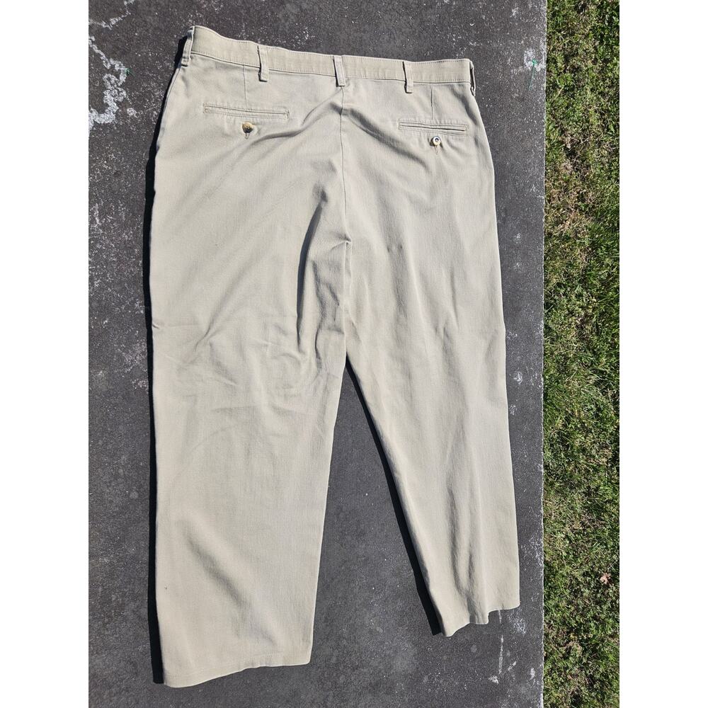 Wrangler Mens Pants 38 X 29 Khaki Comfort Solution Series Straight Leg Casual - Picture 4 of 5